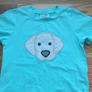 appliqué dog shirt